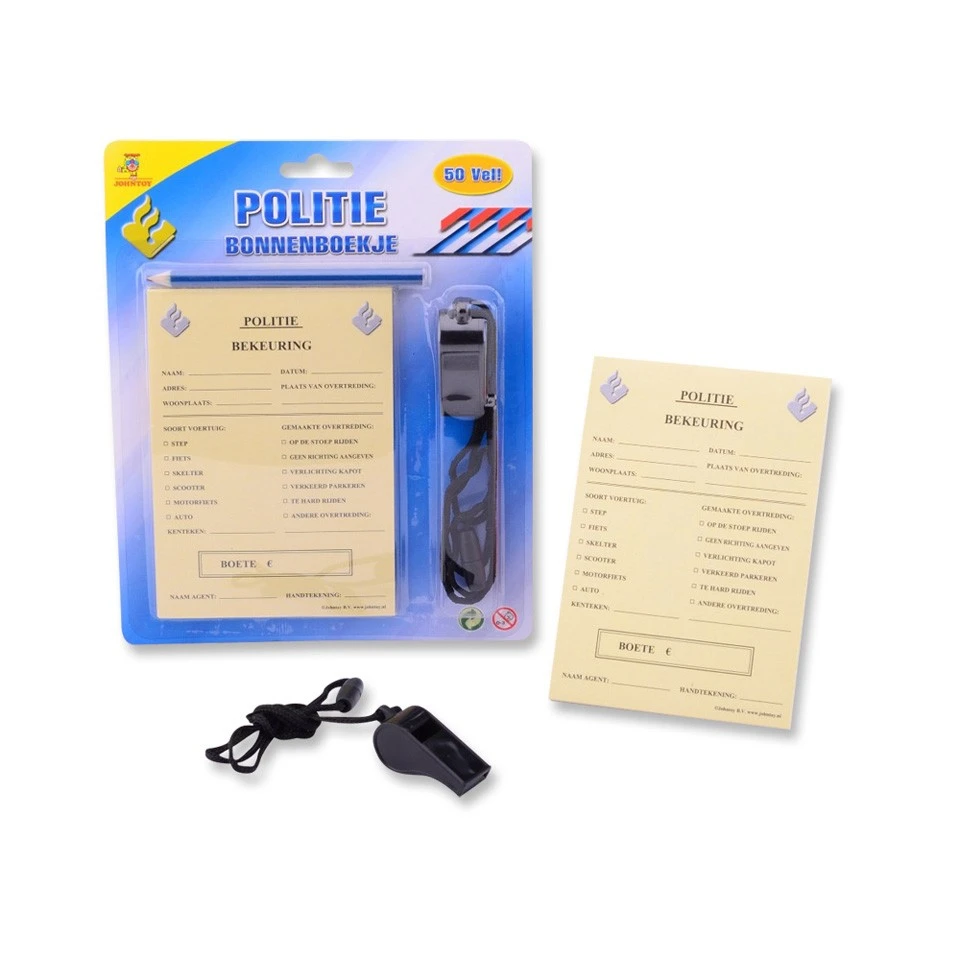 Johntoy POLITIE BONNENBOEK+POTL&FLUIT 3 Johntoy POLITIE BONNENBOEK+POTL&FLUIT