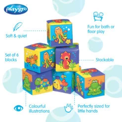 Playgro Zachte Blokken Waterdieren - Paars -Speelgoed Verkoopwinkel 1199883 56d5efef