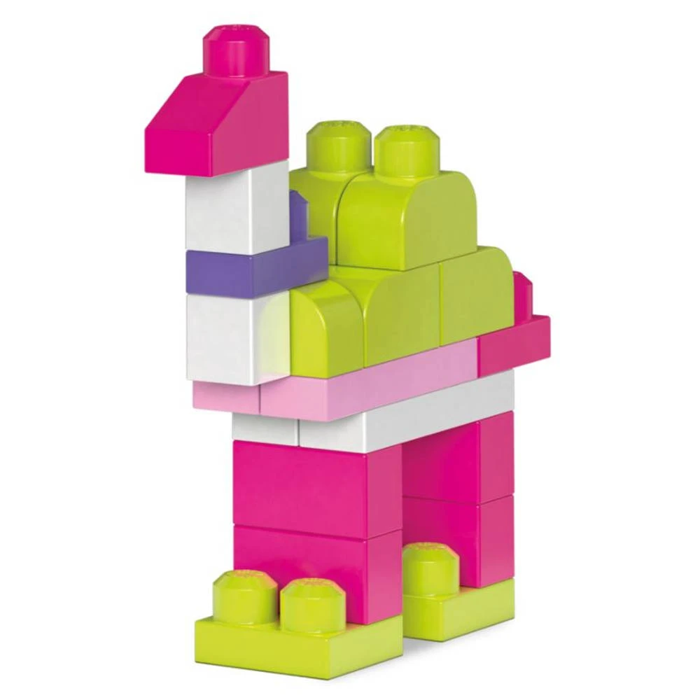Mega Bloks First Builders Blokkenzak - 60 Stuks - Roze 7 Mega Bloks First Builders Blokkenzak - 60 Stuks - Roze - Afbeelding 5