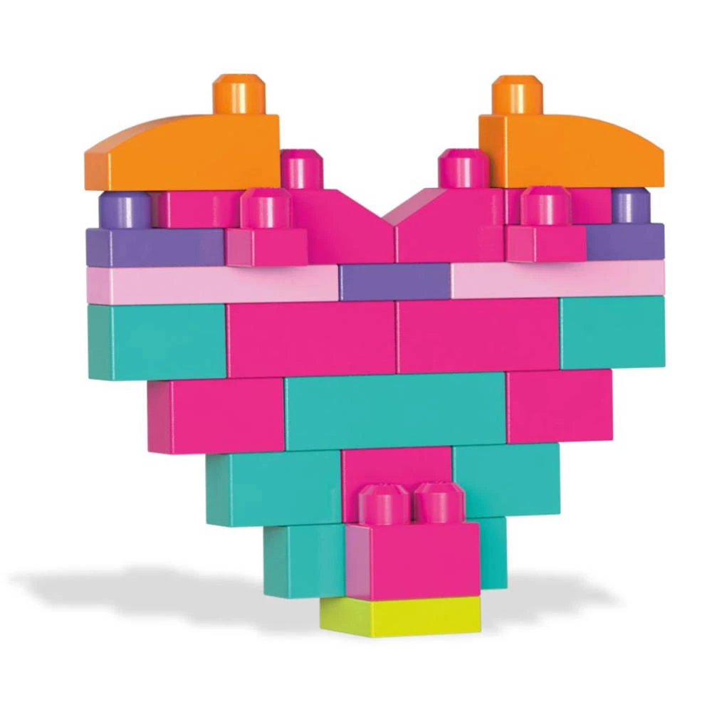 Mega Bloks First Builders Blokkenzak - 60 Stuks - Roze 6 Mega Bloks First Builders Blokkenzak - 60 Stuks - Roze - Afbeelding 4