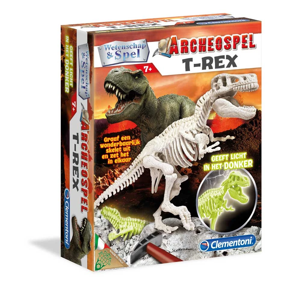 Clementoni Archeospel T-rex Fluoriserend 3 Clementoni Archeospel T-rex Fluoriserend