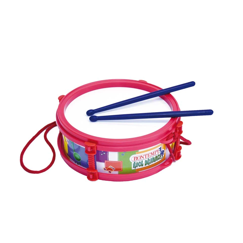 Bontempi Trommel Met Drumstokken - Rood/wit 4 Bontempi Trommel Met Drumstokken - Rood/wit - Afbeelding 2