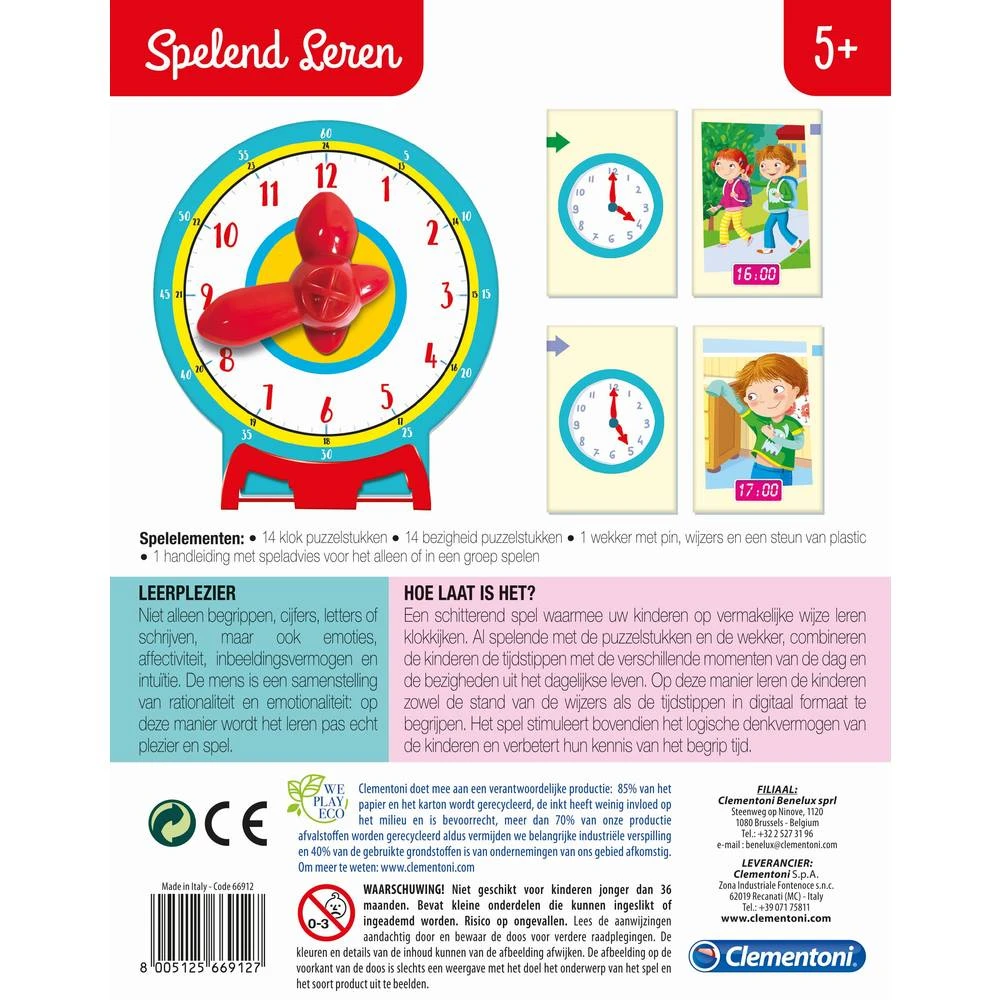 Clementoni Hoe Laat Is Het? 5 Clementoni Hoe Laat Is Het? - Afbeelding 3