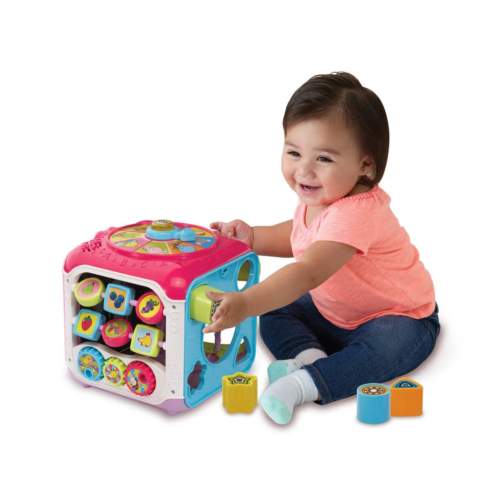 VTech Baby Activiteiten Kubus - Roze 4 VTech Baby Activiteiten Kubus - Roze - Afbeelding 2
