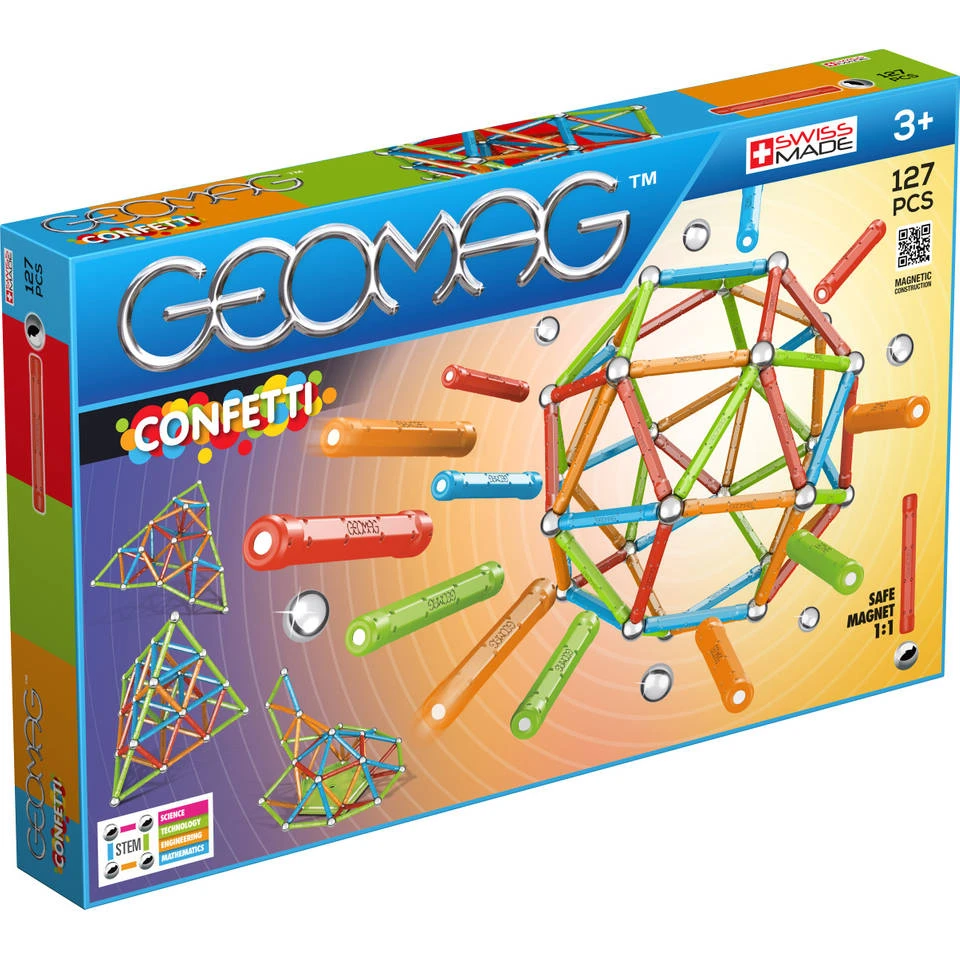 Geomag Confetti Set 127-delig 3 Geomag Confetti Set 127-delig