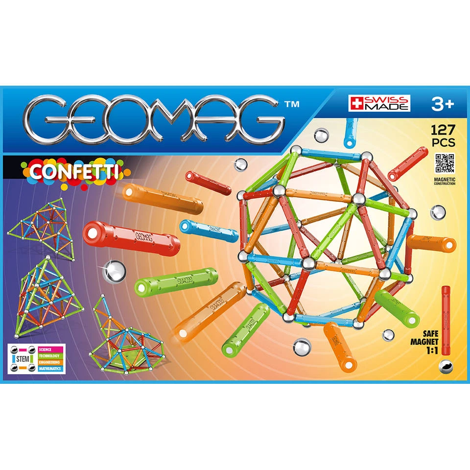 Geomag Confetti Set 127-delig 6 Geomag Confetti Set 127-delig - Afbeelding 4