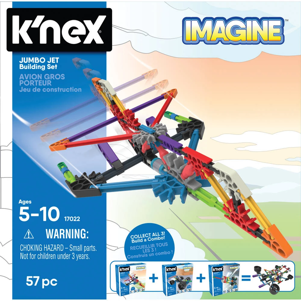 K'NEX K’NEX Imagine Jumbo Jet Bouwset 3 K'NEX K’NEX Imagine Jumbo Jet Bouwset
