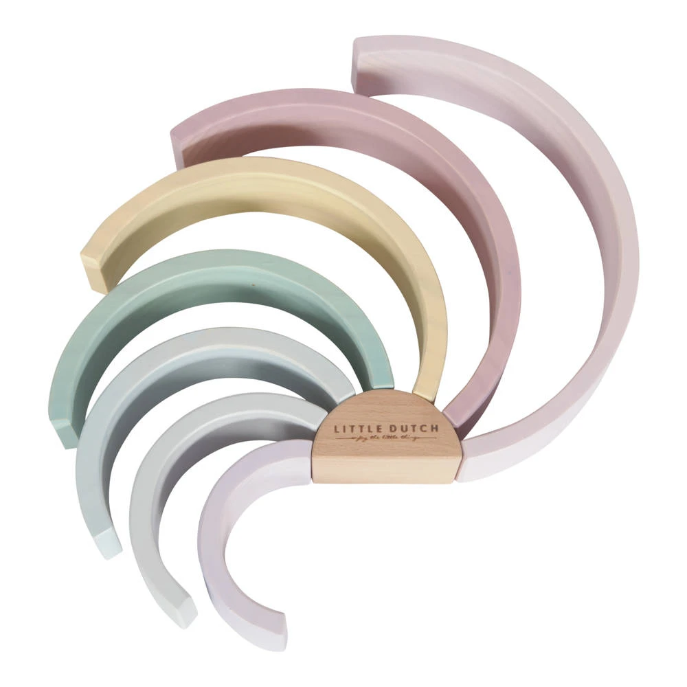 Little Dutch Houten Regenboog - Roze 7 Little Dutch Houten Regenboog - Roze - Afbeelding 5