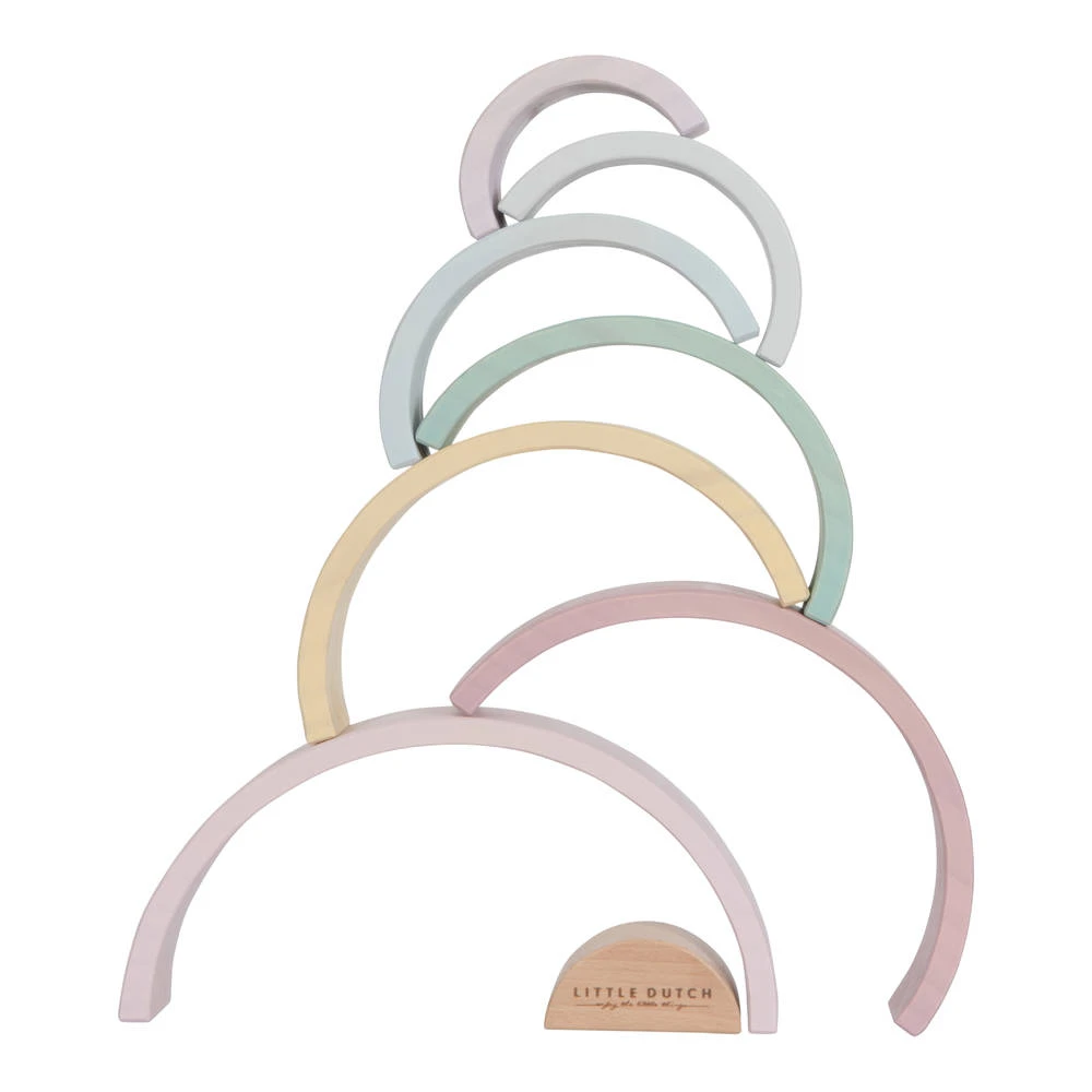 Little Dutch Houten Regenboog - Roze 6 Little Dutch Houten Regenboog - Roze - Afbeelding 4
