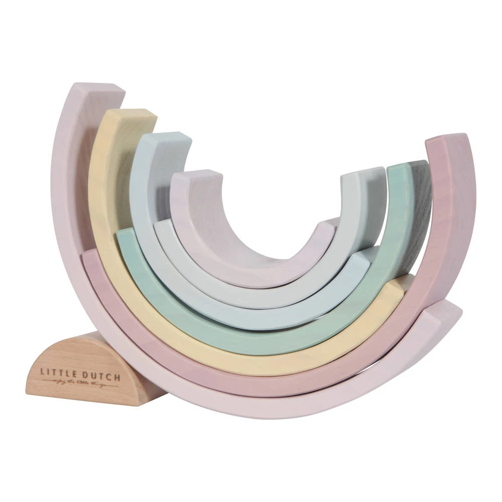 Little Dutch Houten Regenboog - Roze 5 Little Dutch Houten Regenboog - Roze - Afbeelding 3