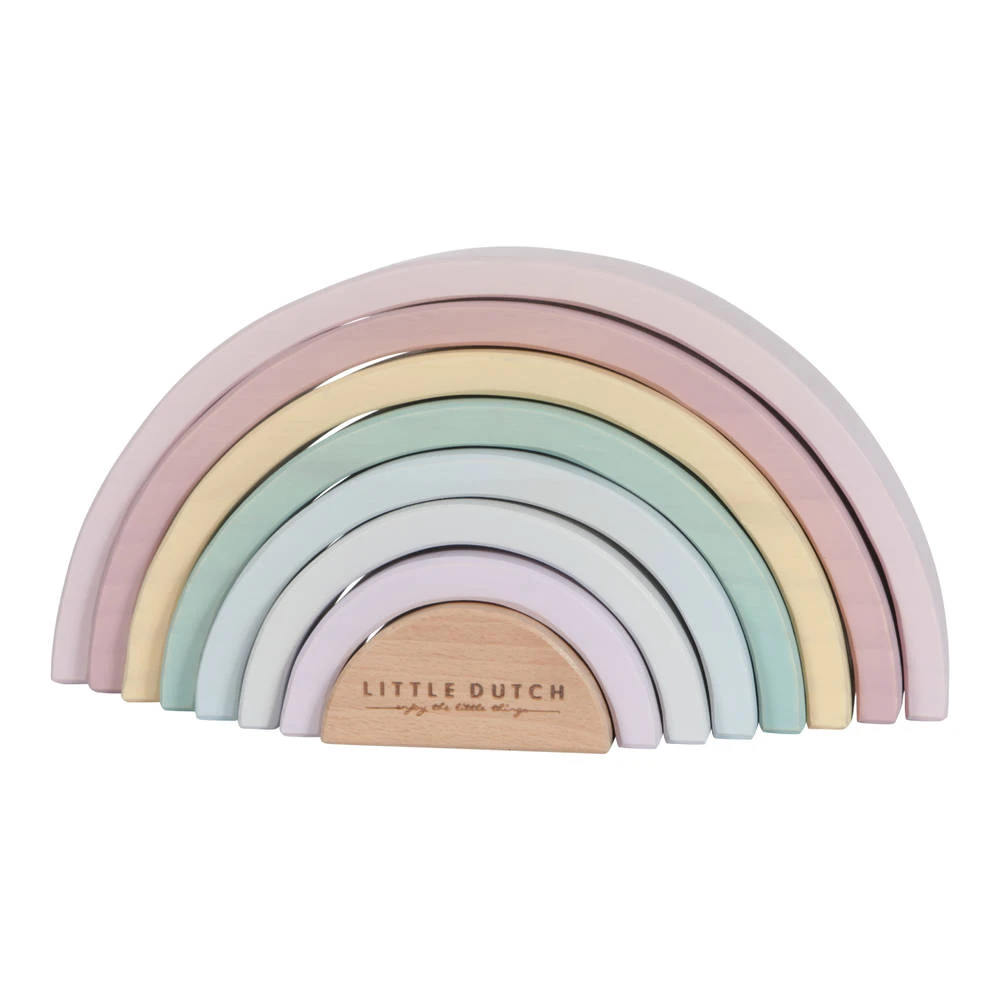 Little Dutch Houten Regenboog - Roze 4 Little Dutch Houten Regenboog - Roze - Afbeelding 2