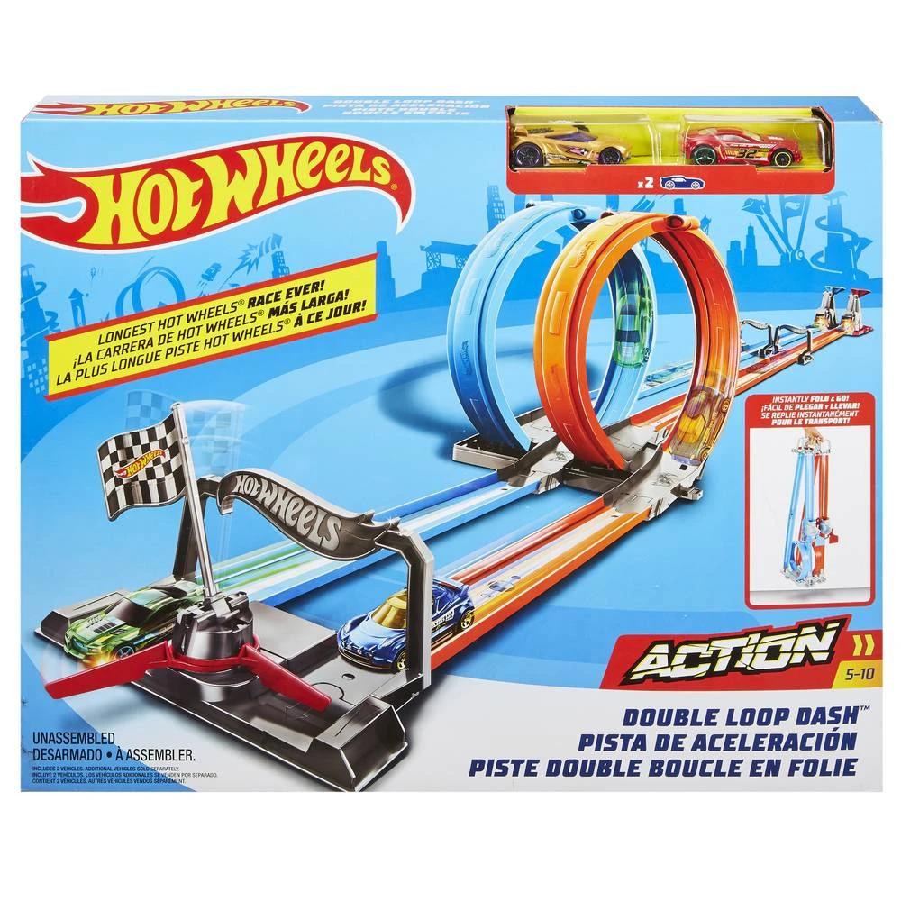 Hot Wheels Action Dubbele Looping Speelset 3 Hot Wheels Action Dubbele Looping Speelset