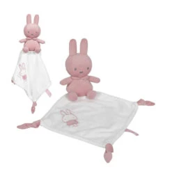 TiAmo Nijntje Pink Baby Rib Knuffeldoekje - Roze
