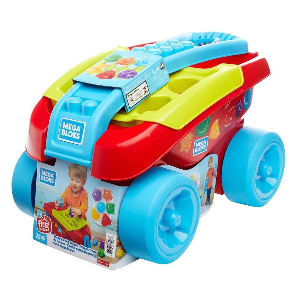 Mega Bloks Mijn Eerste Blokken Wagen Vormsorteerder 3 Mega Bloks Mijn Eerste Blokken Wagen Vormsorteerder