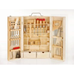 No Brand Houten Gereedschappenkist 38-delig