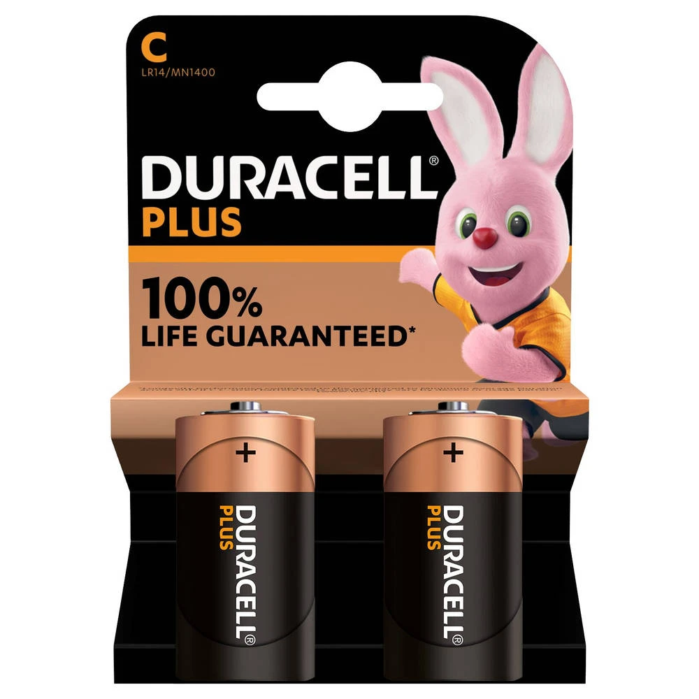 Duracell Alka Plus C-batterijen 2-delig 3 Duracell Alka Plus C-batterijen 2-delig