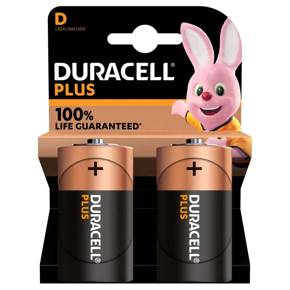Duracell Alka Plus D-batterijen Set 2-delig 3 Duracell Alka Plus D-batterijen Set 2-delig