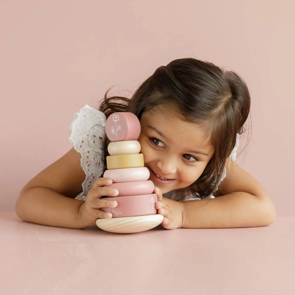 Little Dutch Tuimelringpiramide Wild Flowers 6 Little Dutch Tuimelringpiramide Wild Flowers - Afbeelding 4