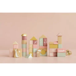 Little Dutch Houten Bouwblokken - Roze -Speelgoed Verkoopwinkel 1985459 e52b269b