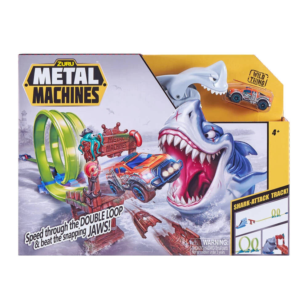No Brand Zuru Metal Machines Shark Attack Building Racebaanset 3 No Brand Zuru Metal Machines Shark Attack Building Racebaanset