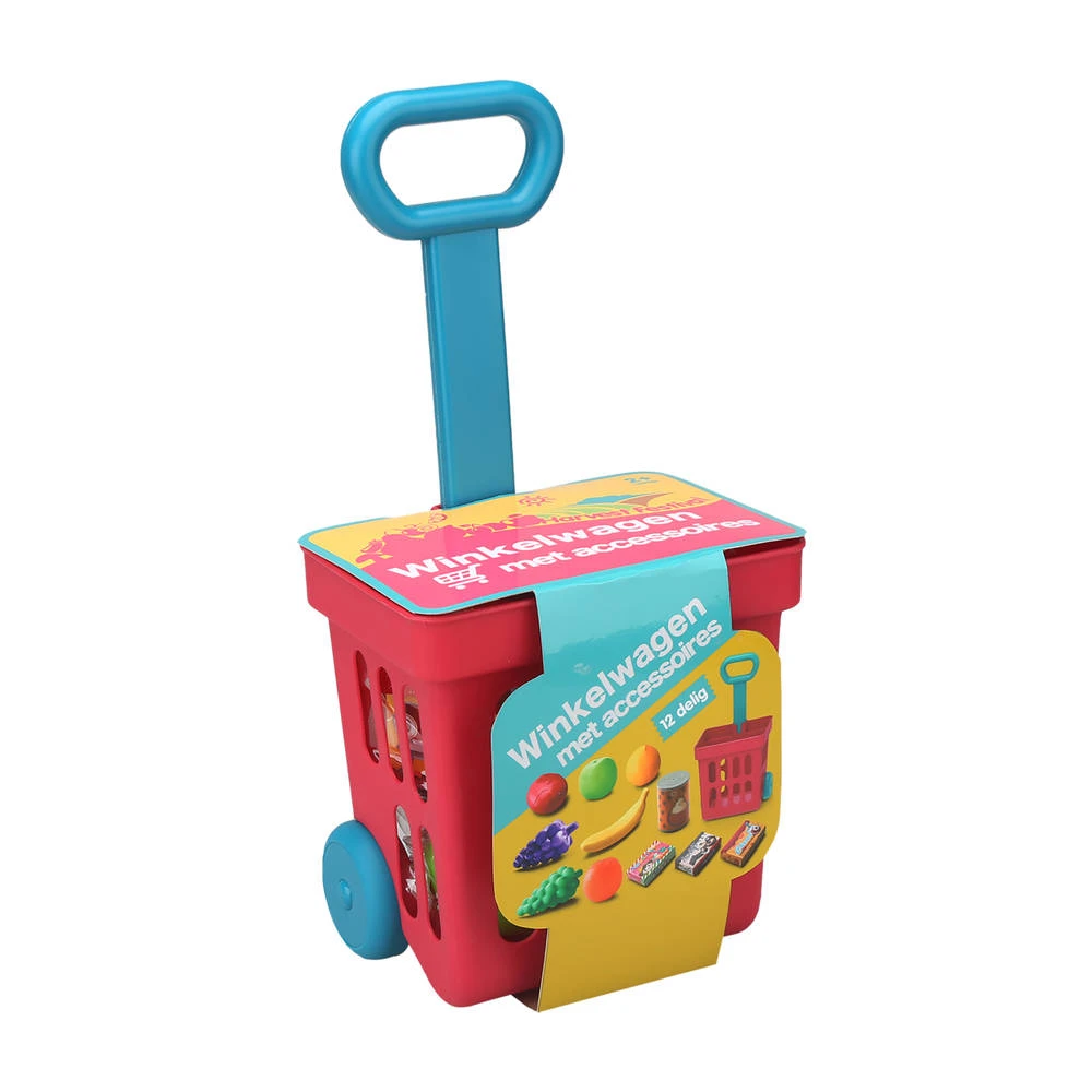 No Brand Speelgoed Winkelwagen 4 No Brand Speelgoed Winkelwagen - Afbeelding 2