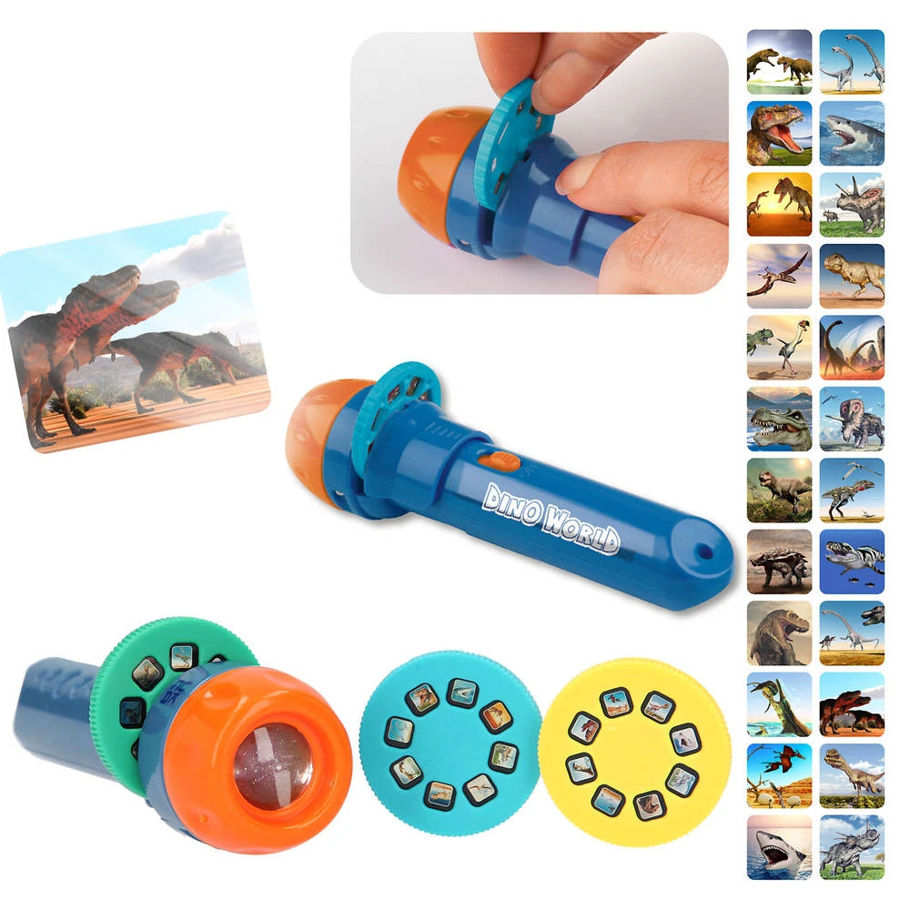 Depesche Dino World Zaklamp Met Plaatjes 4 Depesche Dino World Zaklamp Met Plaatjes - Afbeelding 2