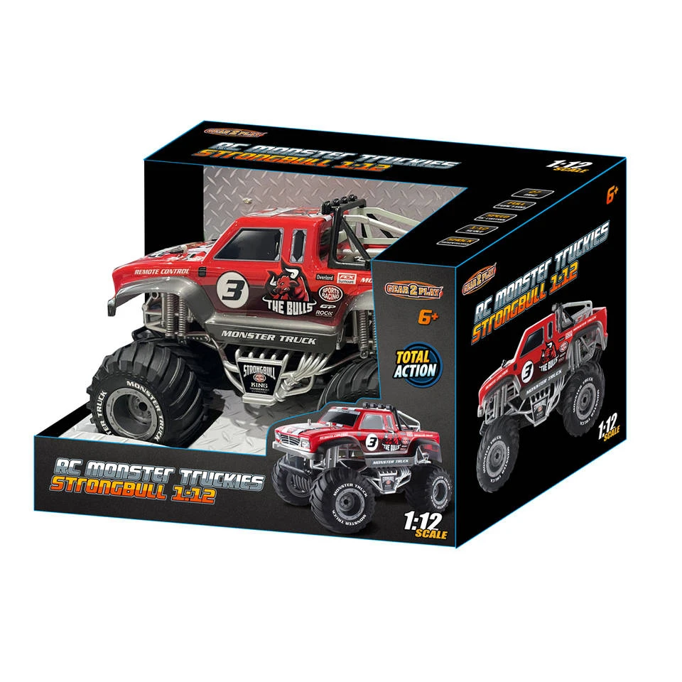 Gear2Play Op Afstand Bestuurbare Monster Truck Strong Bull - 1:12 4 Gear2Play Op Afstand Bestuurbare Monster Truck Strong Bull - 1:12 - Afbeelding 2