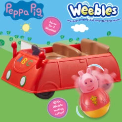No Brand Peppa Pig Weebles Rode Auto -Speelgoed Verkoopwinkel 1993040 29230866