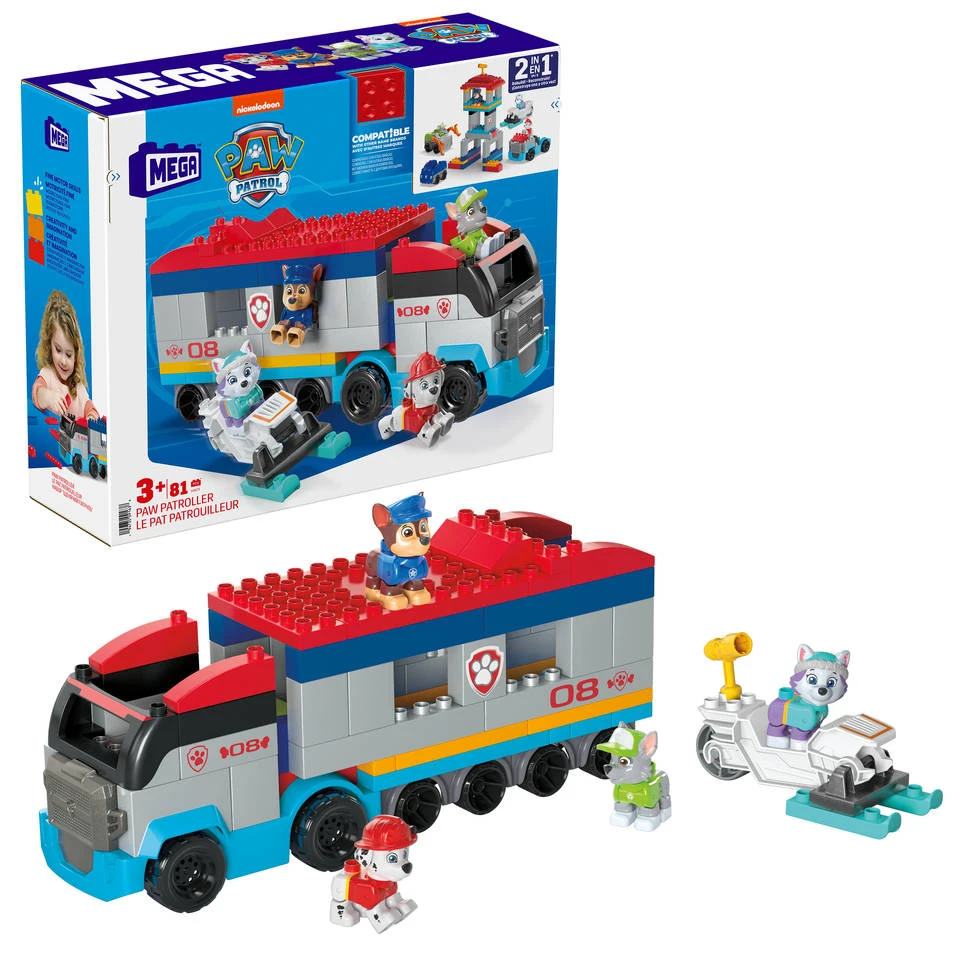 Mega Bloks PAW Patrol 2-in-1 PAW Patroller 4 Mega Bloks PAW Patrol 2-in-1 PAW Patroller - Afbeelding 2