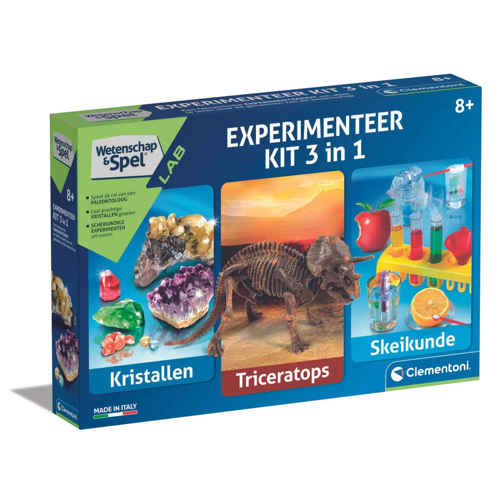Clementoni Experimenteer Kit 3-in-1 3 Clementoni Experimenteer Kit 3-in-1