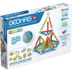Geomag Super Color Recycled Bouwset - 60 Stukjes
