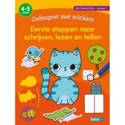 No Brand Oefenpret Met Stickers - Eerste Stappen Naar Schrijven, Lezen En Tellen