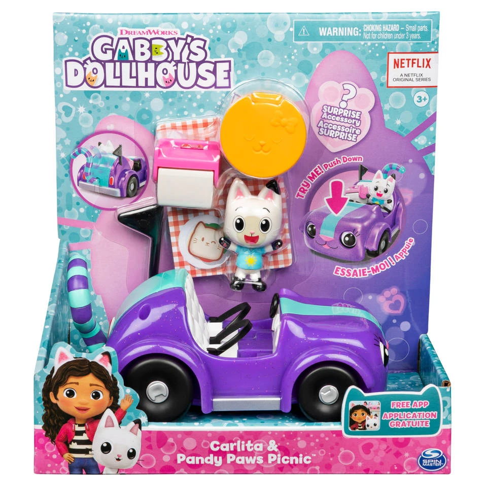 SPIN MASTER Gabby's Poppenhuis Carlita Auto Met Pandy 3 SPIN MASTER Gabby's Poppenhuis Carlita Auto Met Pandy - Afbeelding 2