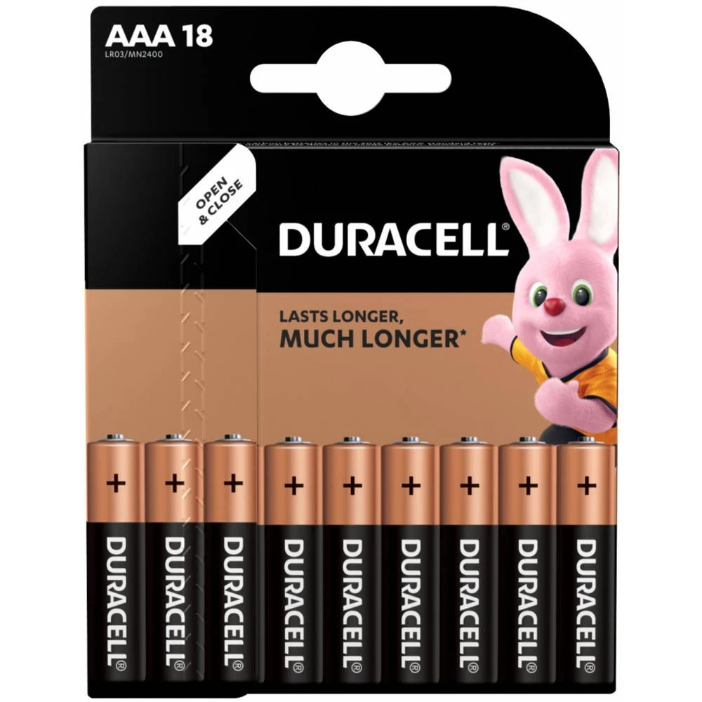 Duracell Alka AAA-batterijen Set 18-delig 3 Duracell Alka AAA-batterijen Set 18-delig