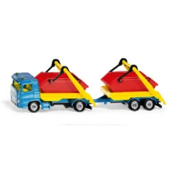 Siku Vrachtwagen Met Afvalcontainer En Aanhanger 1695