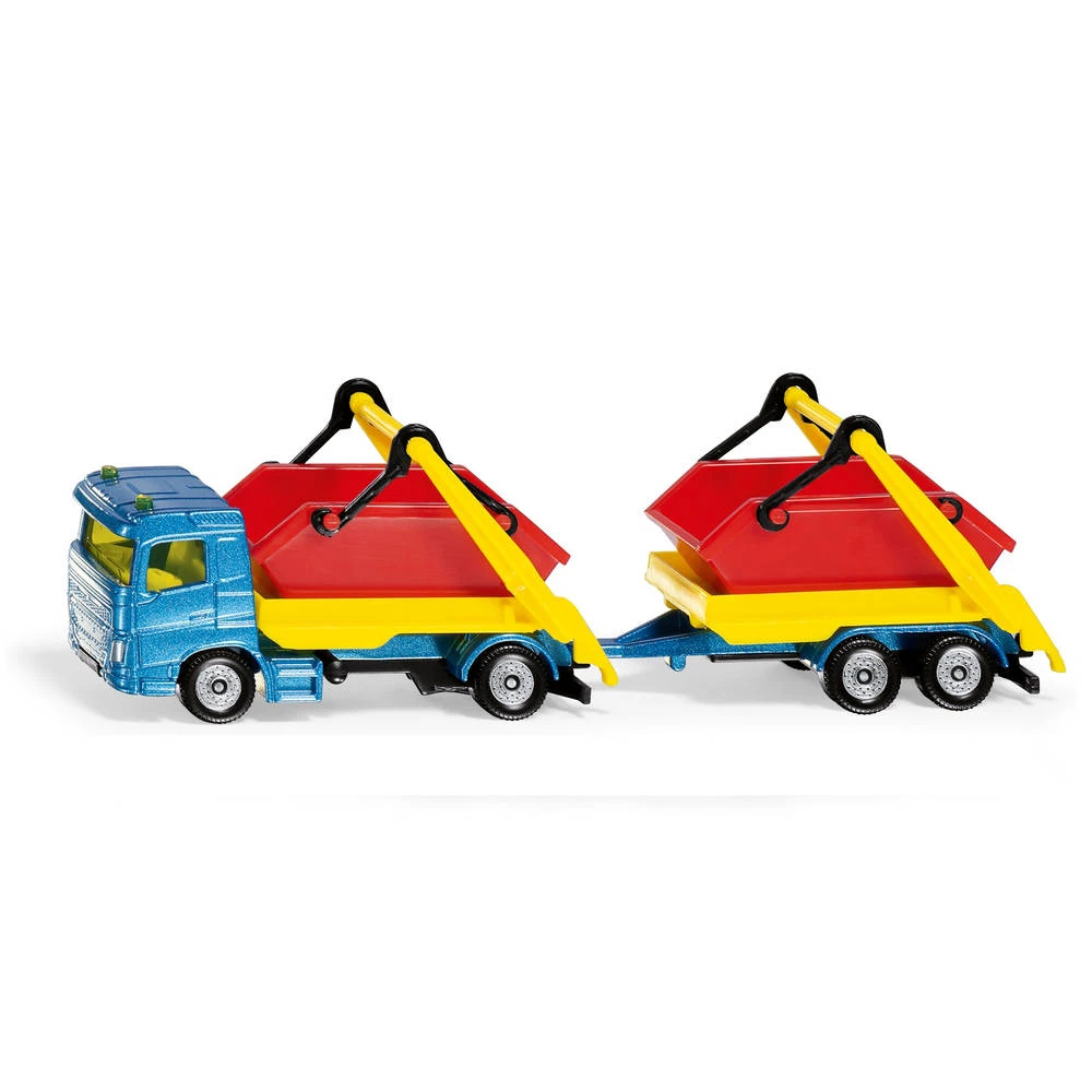 Siku Vrachtwagen Met Afvalcontainer En Aanhanger 1695 3 Siku Vrachtwagen Met Afvalcontainer En Aanhanger 1695