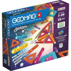 Geomag Glitter Gerecycled Set 35-delig