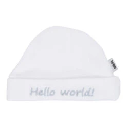 No Brand VIB Hello World Ronde Muts - Wit