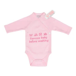 No Brand VIB Remove Baby Before Washing Rompertje - Roze