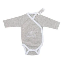 No Brand VIB Hello World Rompertje - Grijs/wit