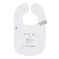 No Brand VIB Ik Ben Een Ster In Knoeien Slabbetje - Wit