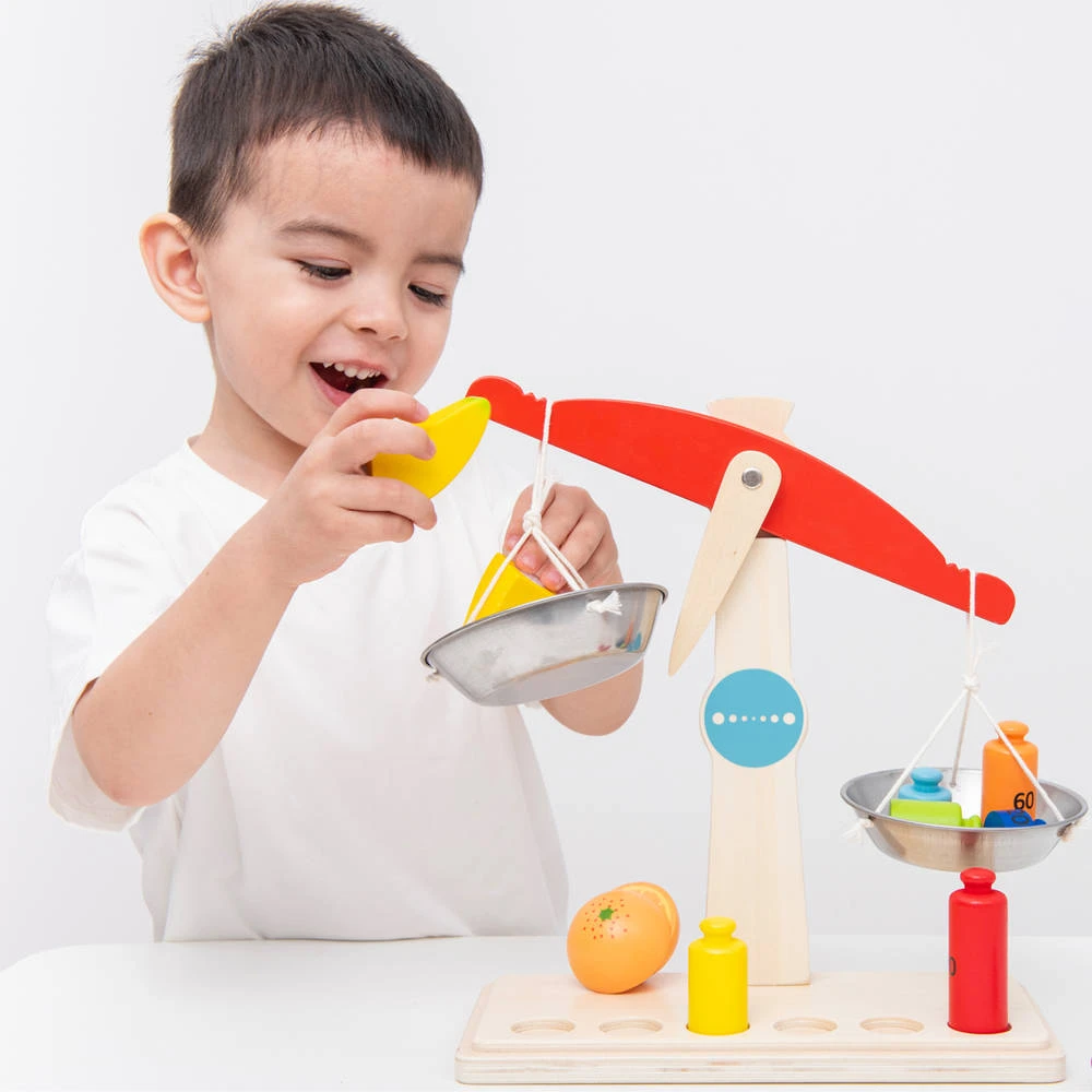 No Brand New Classic Toys Houten Weegschaal 5 No Brand New Classic Toys Houten Weegschaal - Afbeelding 3