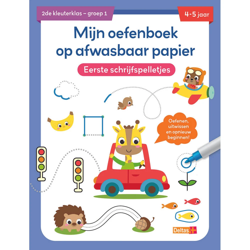 No Brand Mijn Oefenboek Op Afwasbaar Papier Eerste Schrijfspelletjes - 4 Tot 5 Jaar 3 No Brand Mijn Oefenboek Op Afwasbaar Papier Eerste Schrijfspelletjes - 4 Tot 5 Jaar