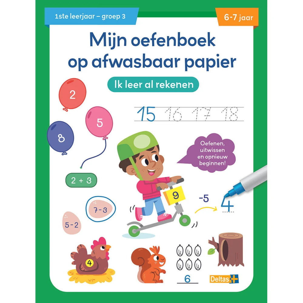 No Brand Mijn Oefenboek Op Afwasbaar Papier Ik Leer Al Rekenen - 6 Tot 7 Jaar 3 No Brand Mijn Oefenboek Op Afwasbaar Papier Ik Leer Al Rekenen - 6 Tot 7 Jaar