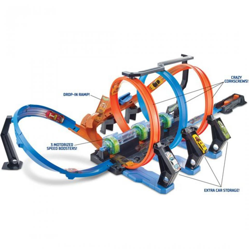 Hot Wheels Kurkentrekker Crash Racebaanset 6 Hot Wheels Kurkentrekker Crash Racebaanset - Afbeelding 4